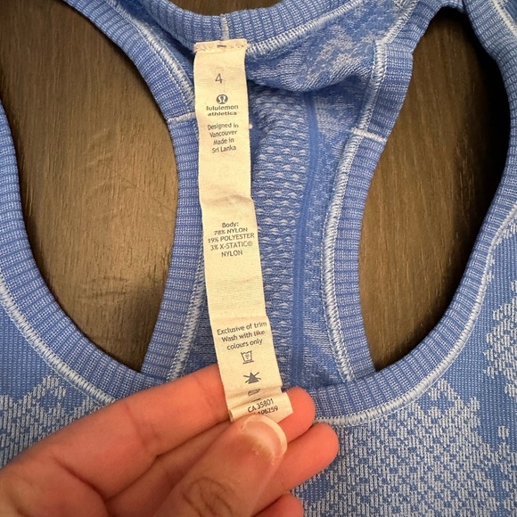 Lululemon Swiftly Tech Racerback Heathered Sapphire Blue - Picture 2 of 6